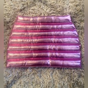 Pink Chrome mini skirt